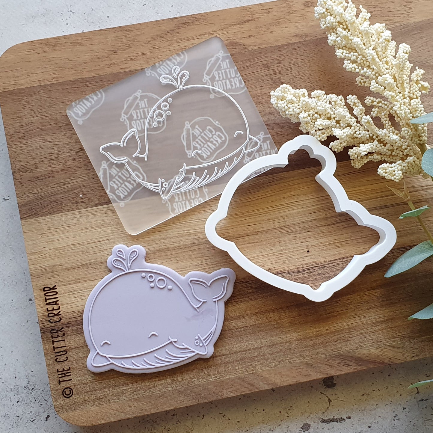 Whale Cutter & Stamp - Raised