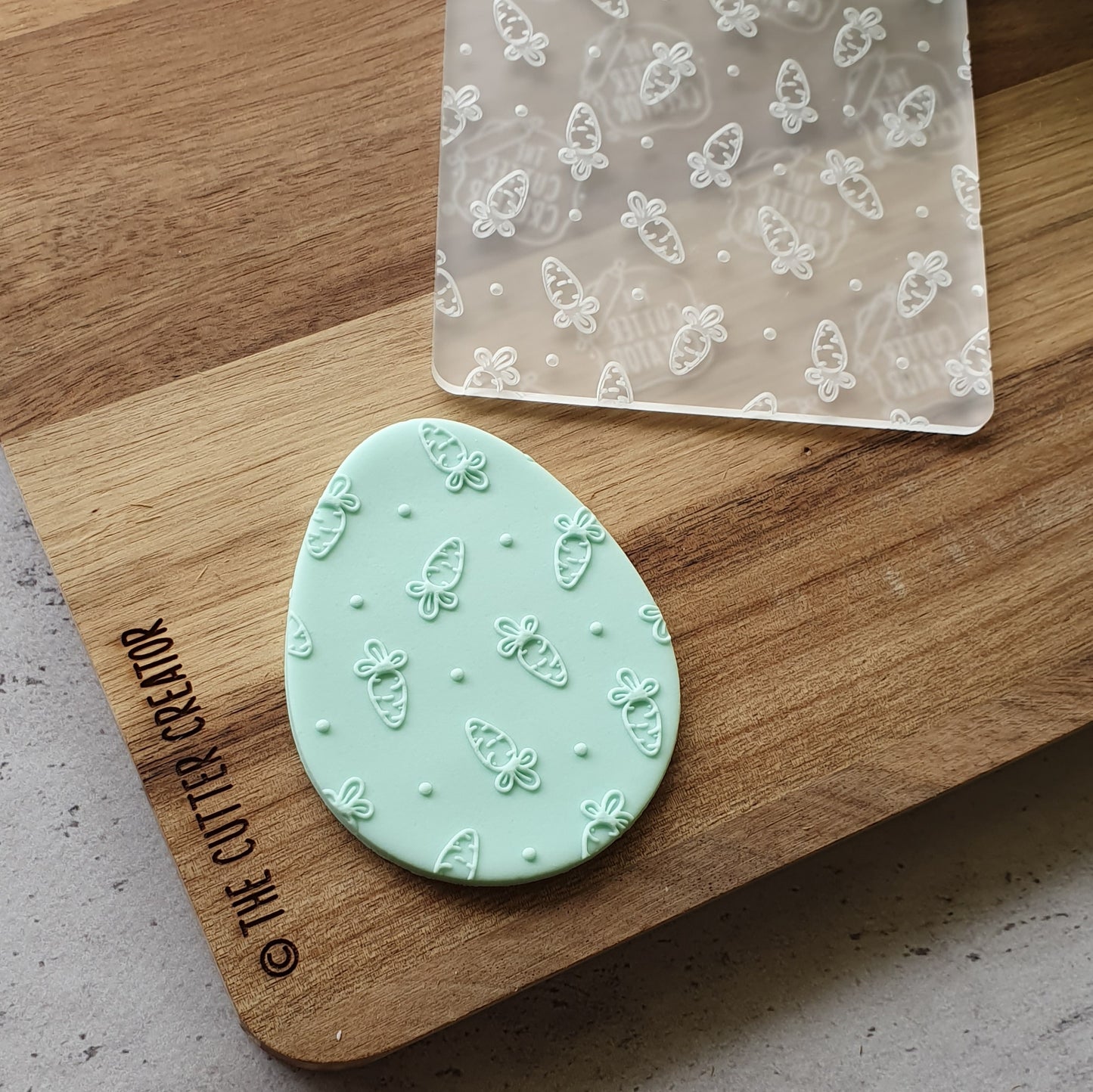 Easter Carrots Pattern Plate