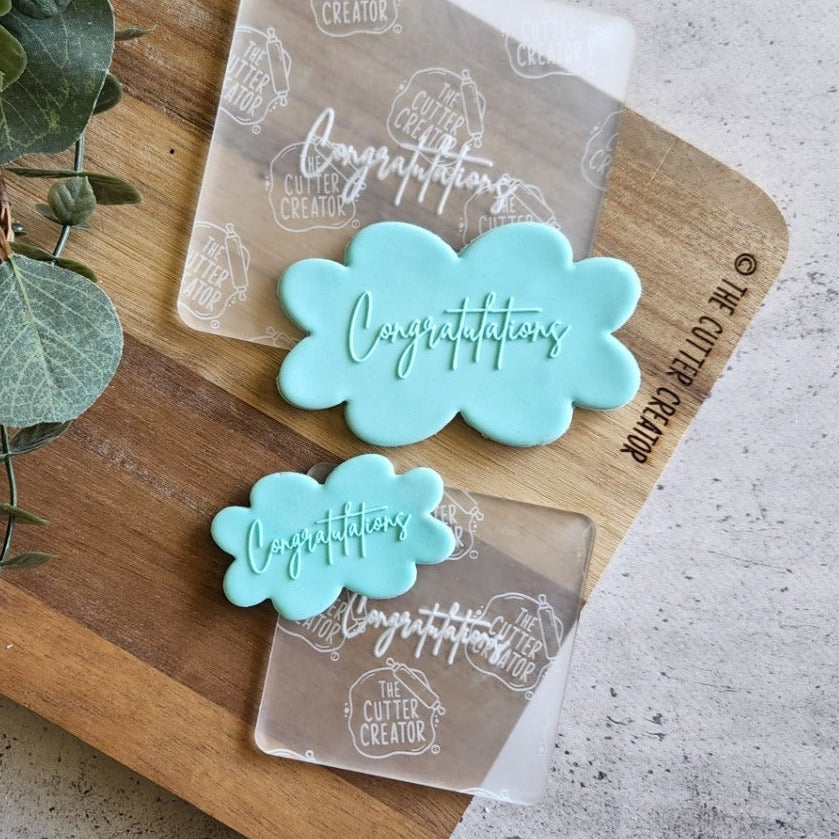 Congratulations Stamp - Raised