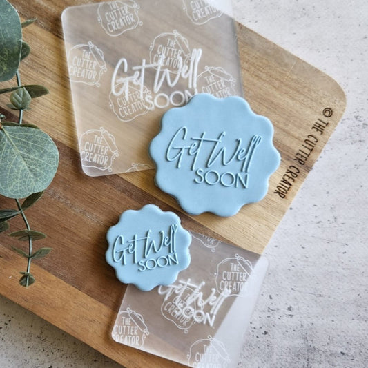 Get Well Soon Stamp - Raised