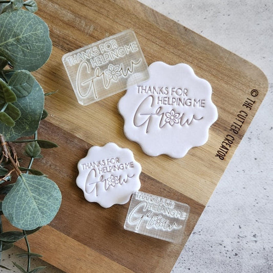 Thanks For Helping Me Grow Stamp - Impression