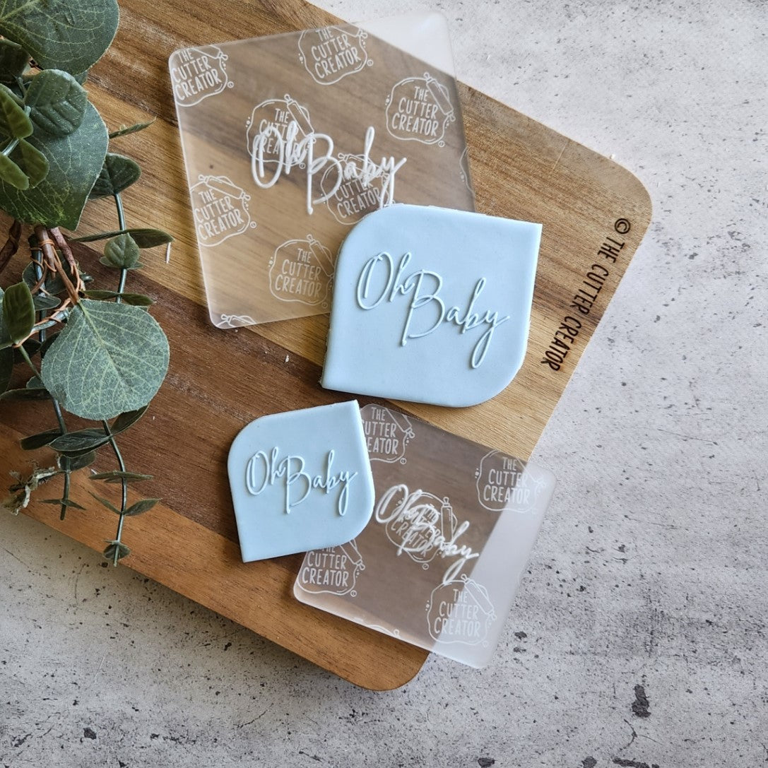 Oh Baby Stamp - Raised