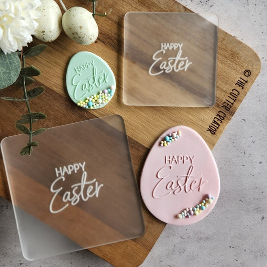 Happy Easter Stamp - Raised