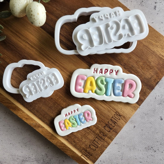 Happy Easter Cutter & Stamp - Impression