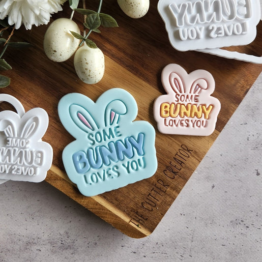 Some Bunny Loves You Cutter & Stamp - Impression
