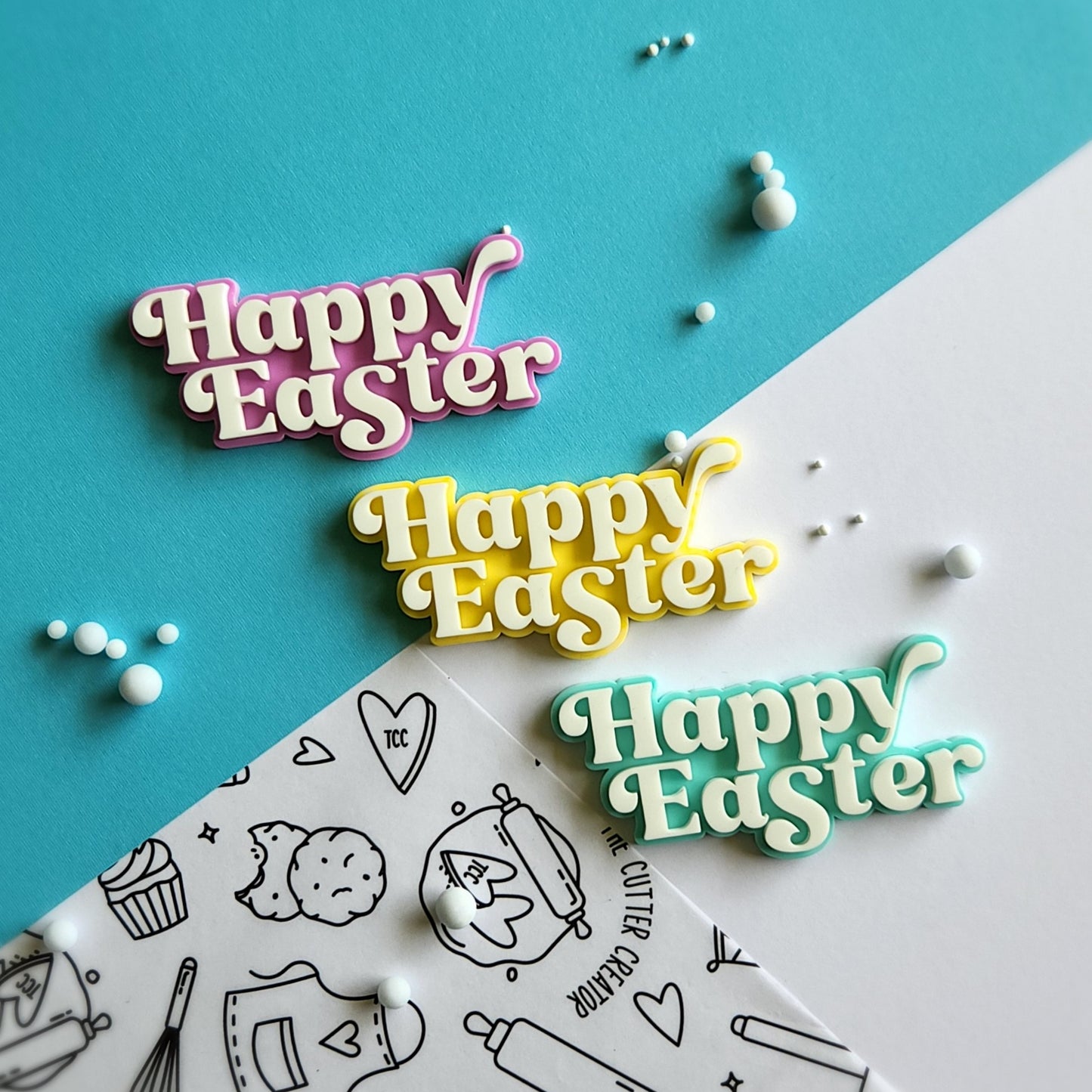 Happy Easter Cake Plaque