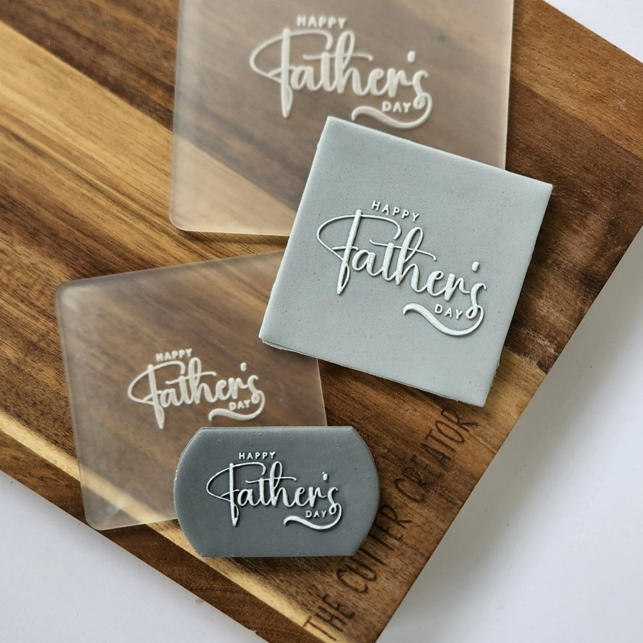 Happy Father's Day Stamps (Style 2) - Raised