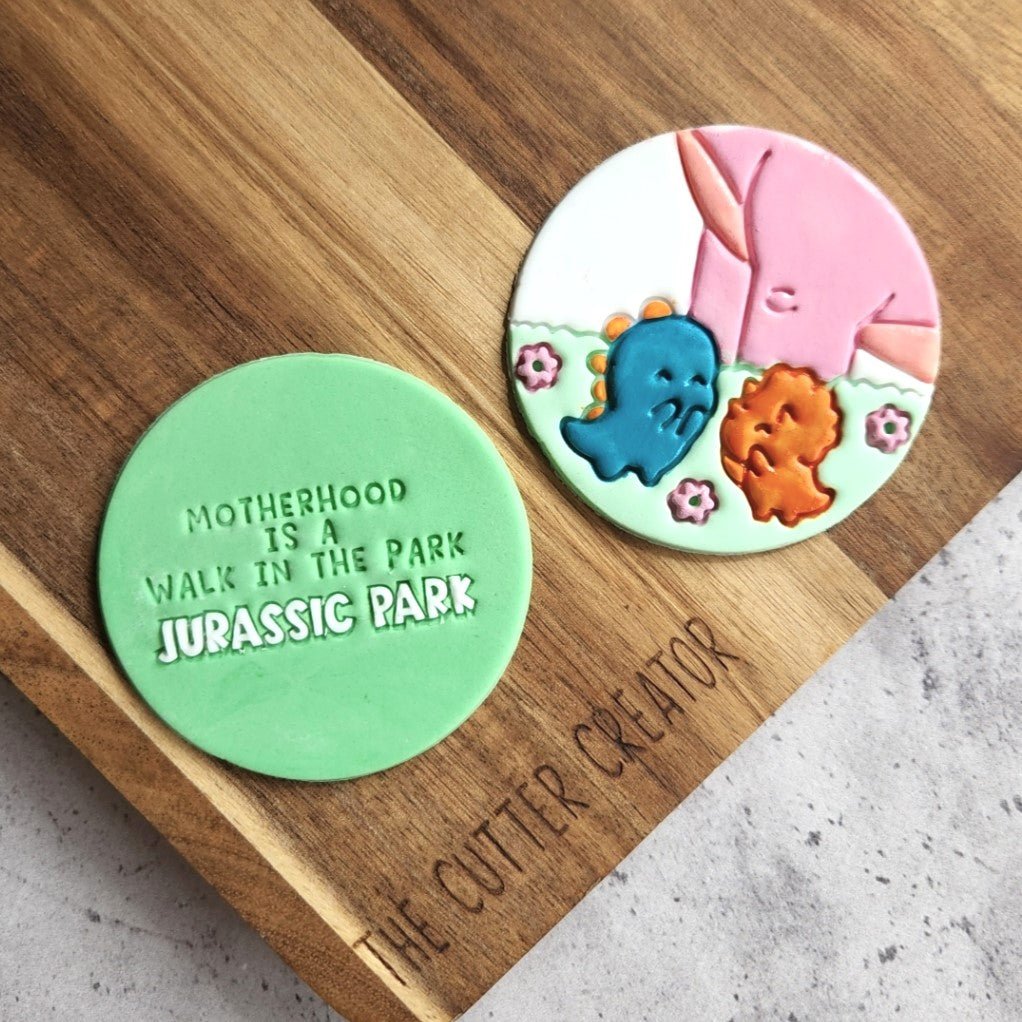 Dinos in the Park Scene Stamp