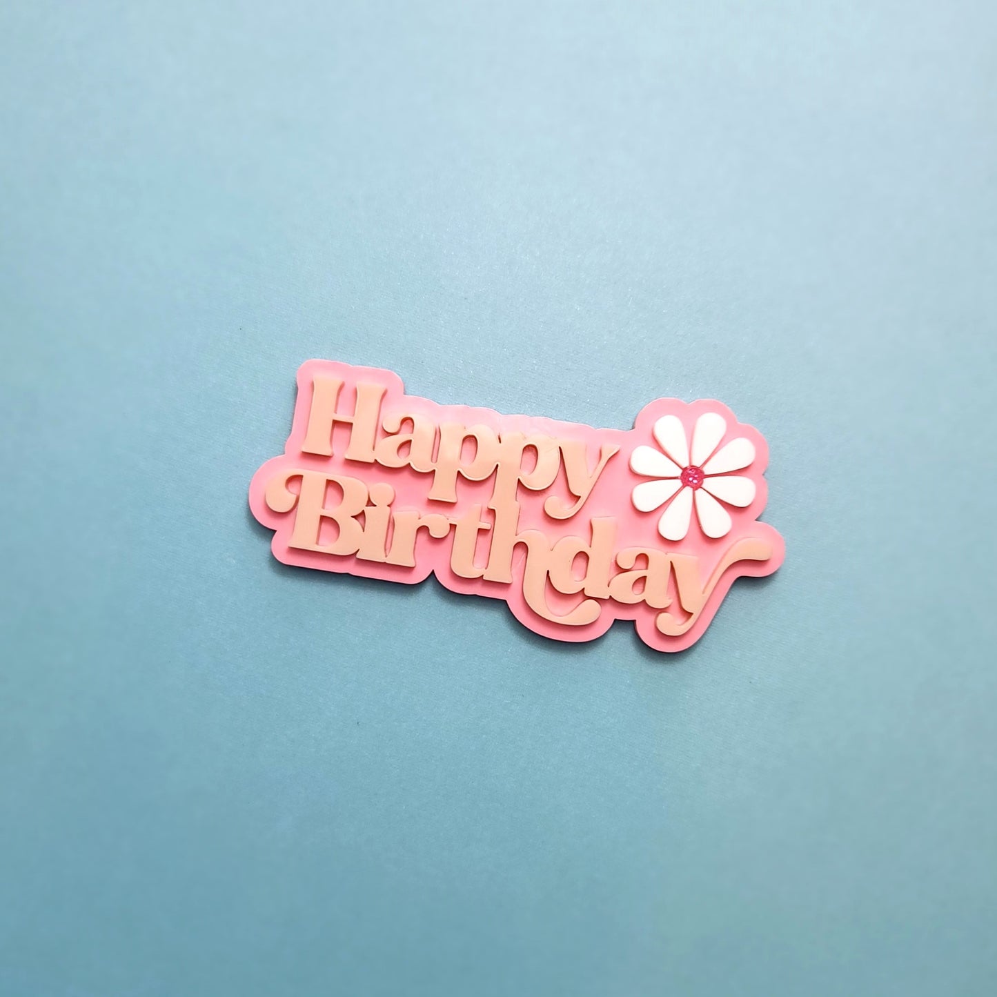 Happy Birthday Cake Topper (Dual Layer)