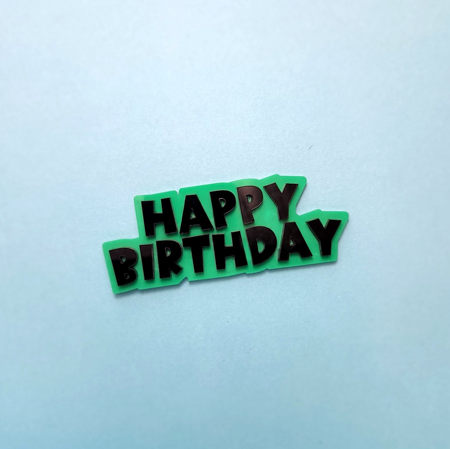 Happy Birthday Cake Topper (Dual Layer)