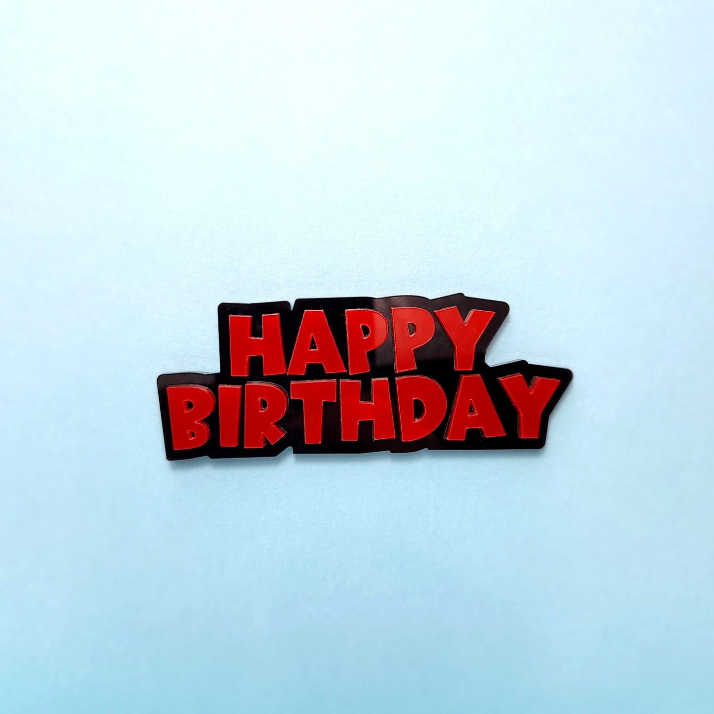 Happy Birthday Cake Topper (Dual Layer)