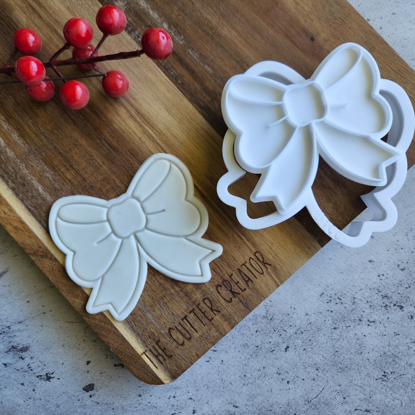 Christmas Ribbon Stamp & Cutter Sets