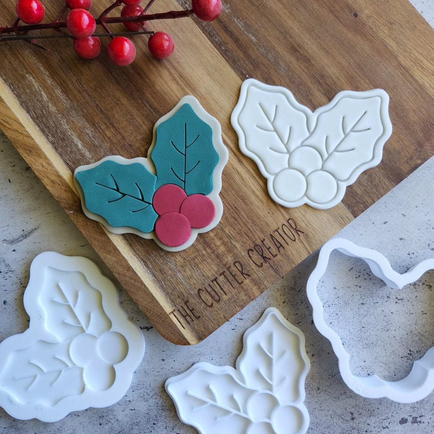 Holly Leaf Stamp & Cutter Sets