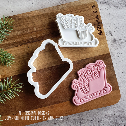 Santa's Sleigh Cutter & Stamp - Impression