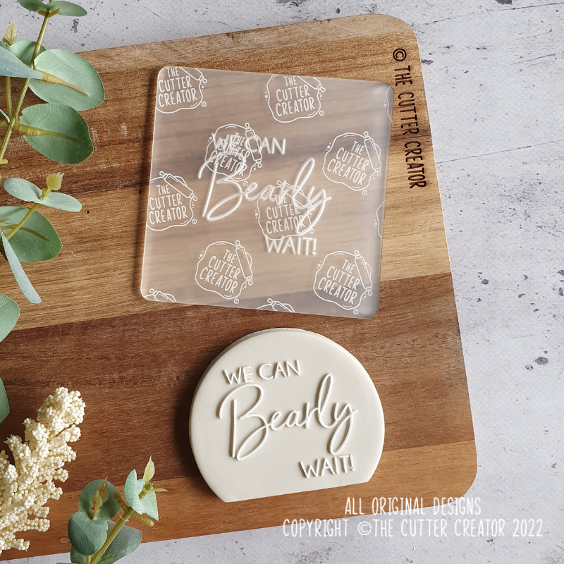 We Can Bearly Wait Stamp