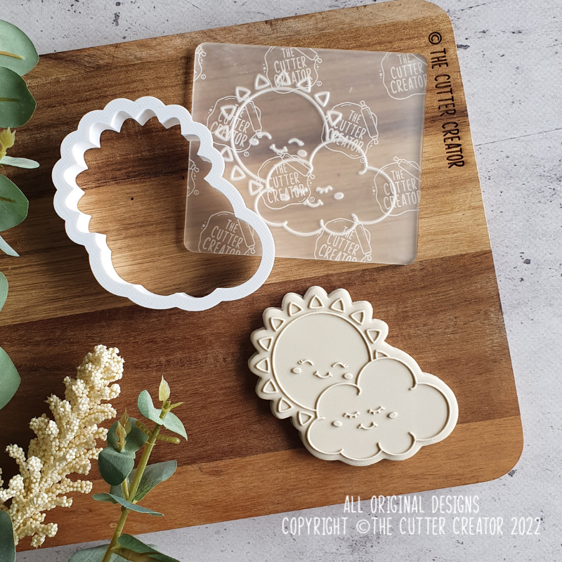 Sun and Cloud Cookie Cutter