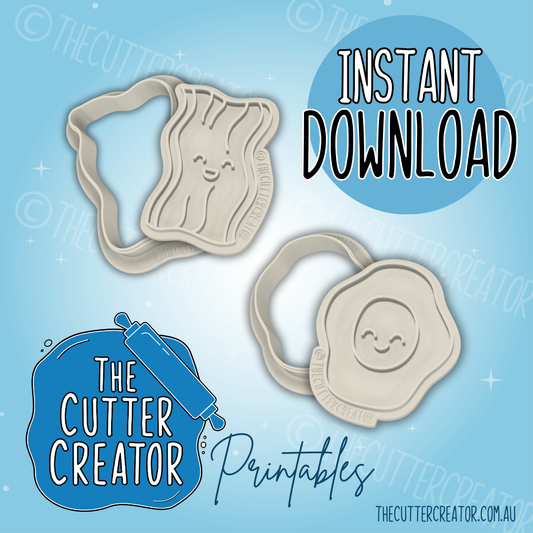 Bacon & Eggs Minis - Cookie Cutter STL File