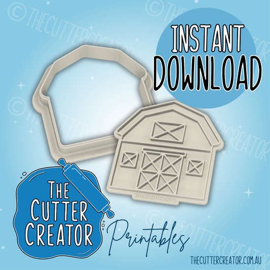 Barn - Cookie Cutter STL File