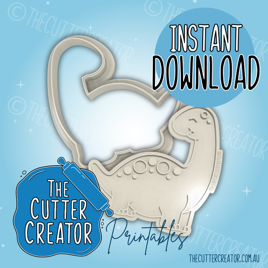 Brontosaurus - Cookie Cutter STL File