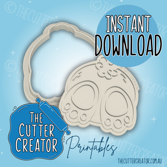 Bunny Bum - Cookie Cutter STL File