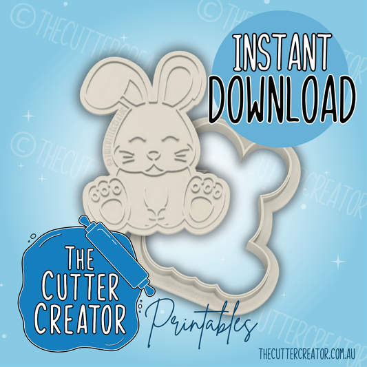 Easter Bunny - Cookie Cutter STL File
