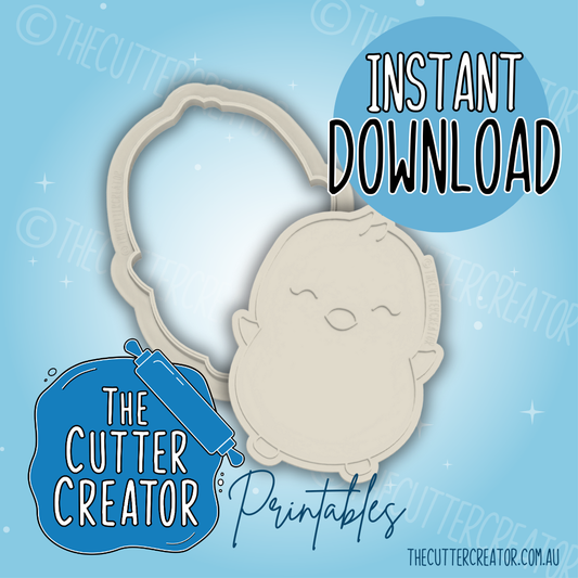 Easter Chick - Cookie Cutter STL File