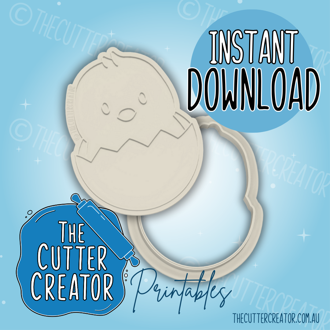 Eggy Basket Chick - Cookie Cutter STL File