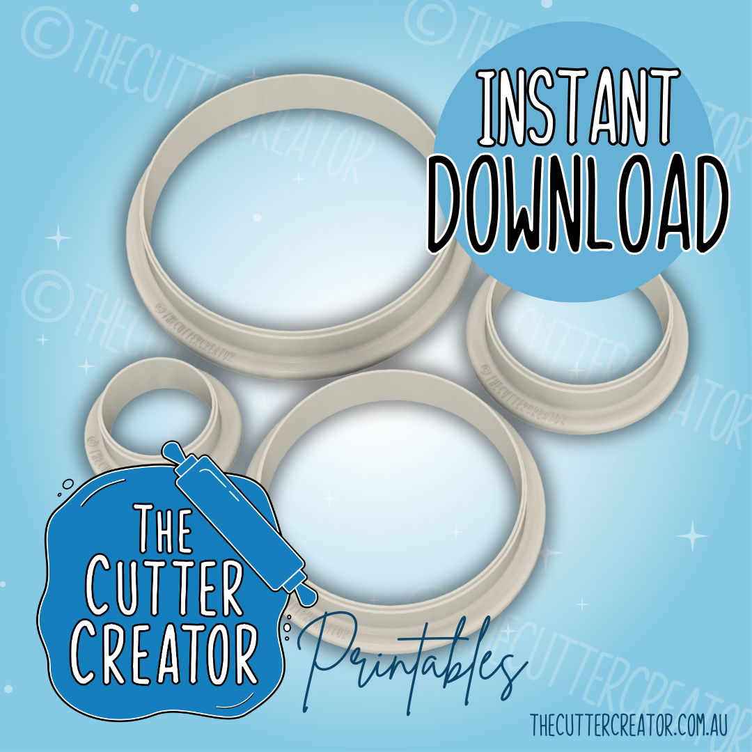 Circles (Set of 4) - Cookie Cutter STL File