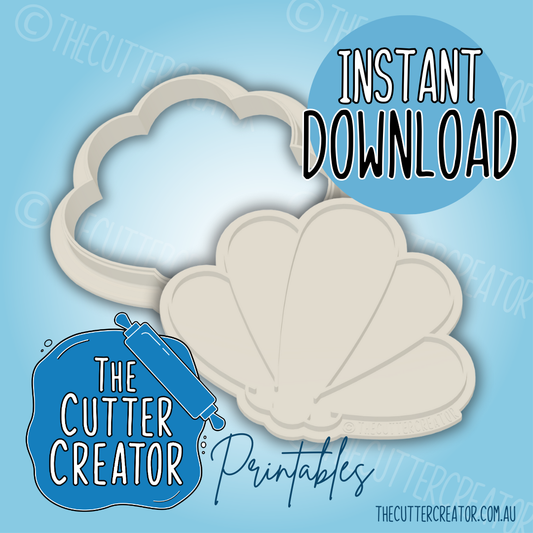 Clam Shell - Cookie Cutter STL File