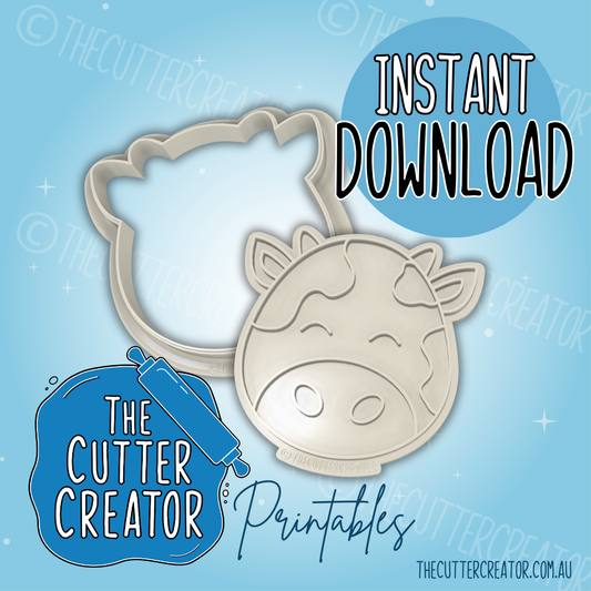 Cow - Cookie Cutter STL File