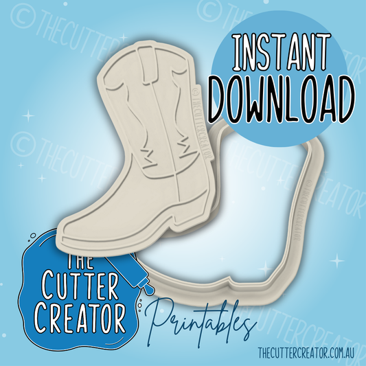 Cowboy Boot - Cookie Cutter STL File