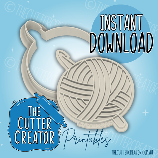 Crochet Yarn - Cookie Cutter STL File