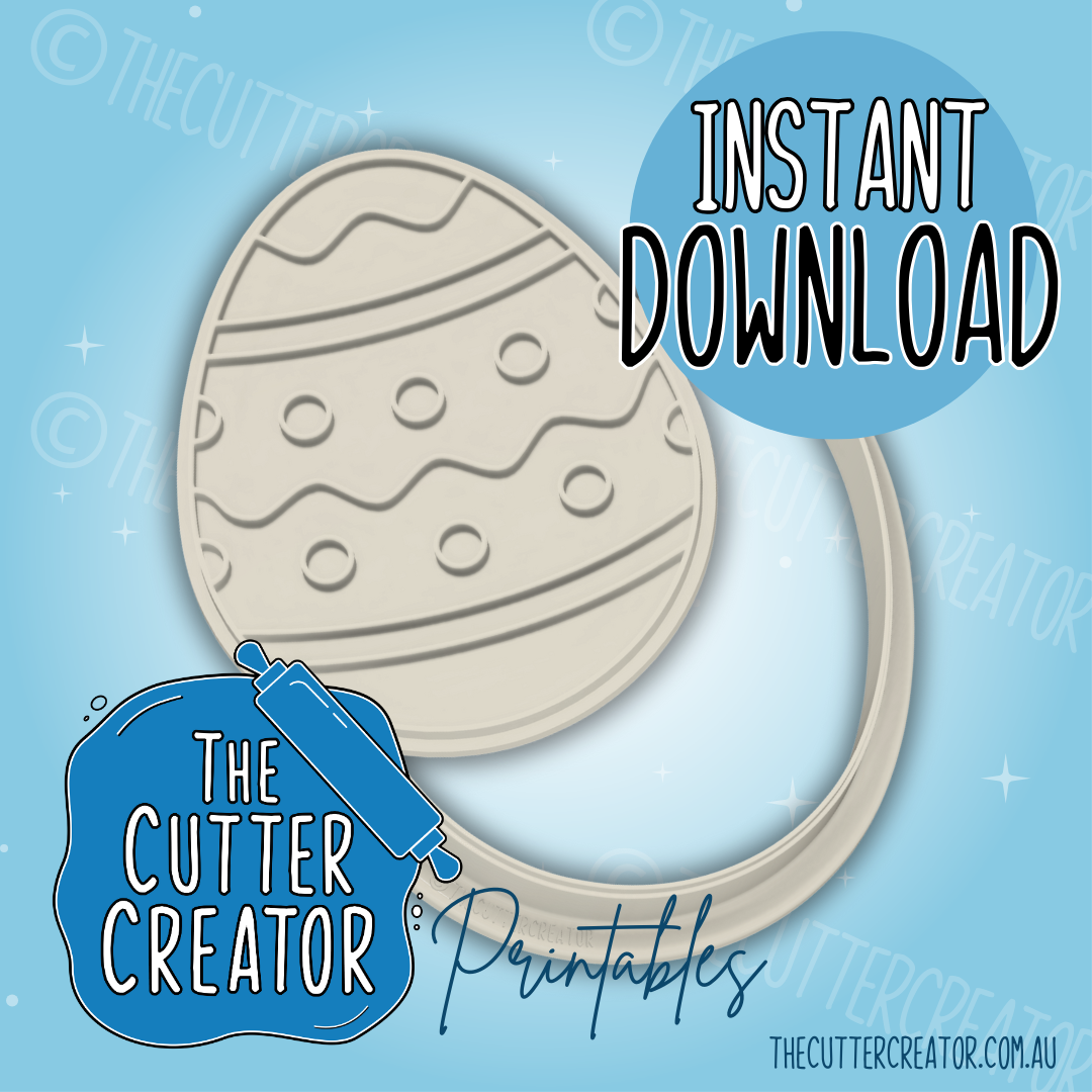 Easter Egg - Cookie Cutter STL File