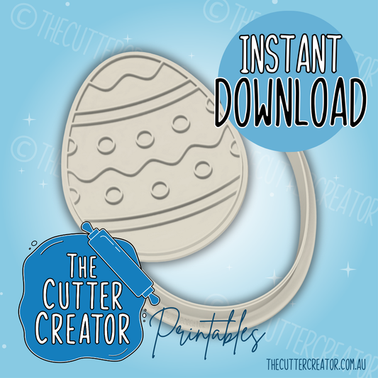 Easter Egg - Cookie Cutter STL File