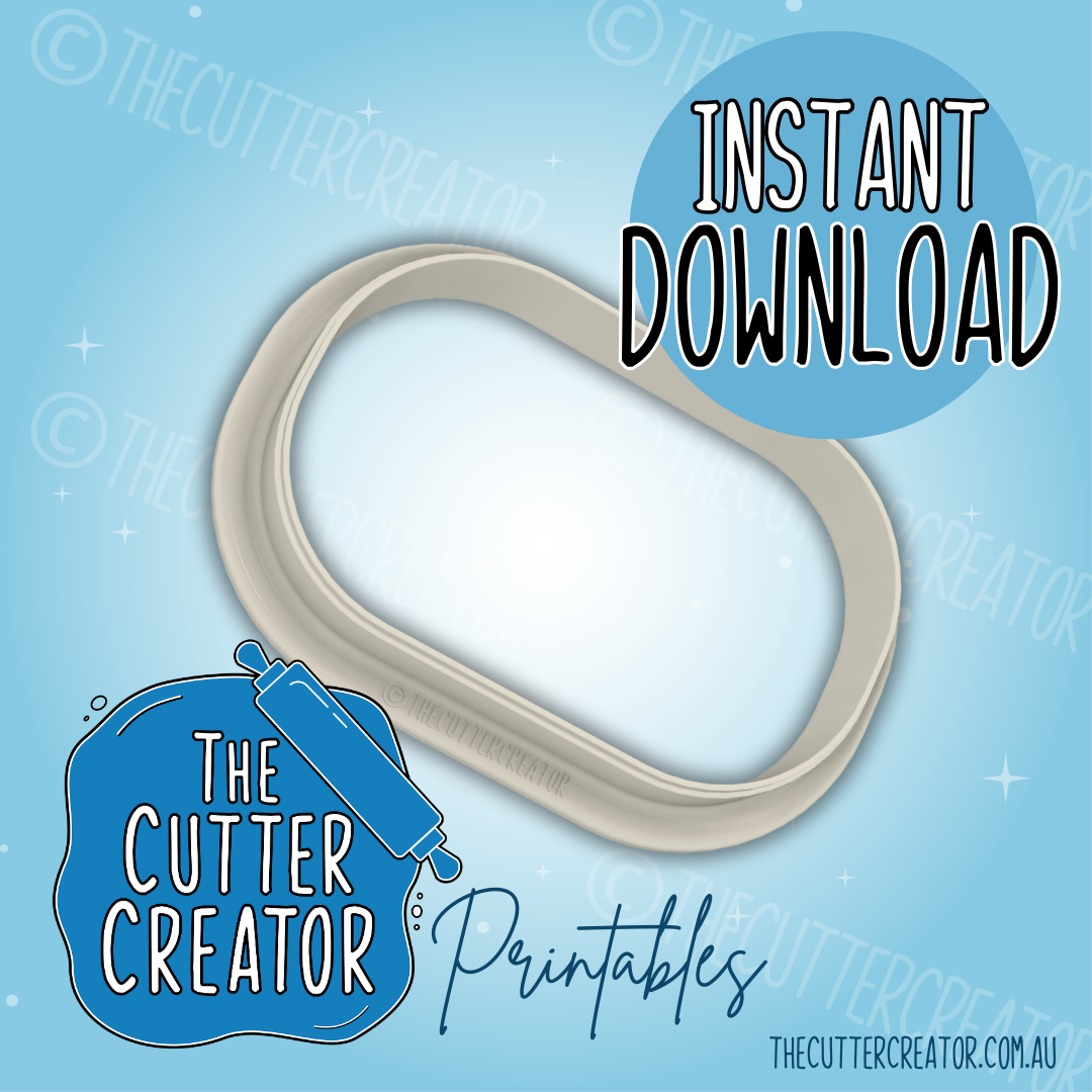 Fat Rounded Rectangle - Cookie Cutter STL File