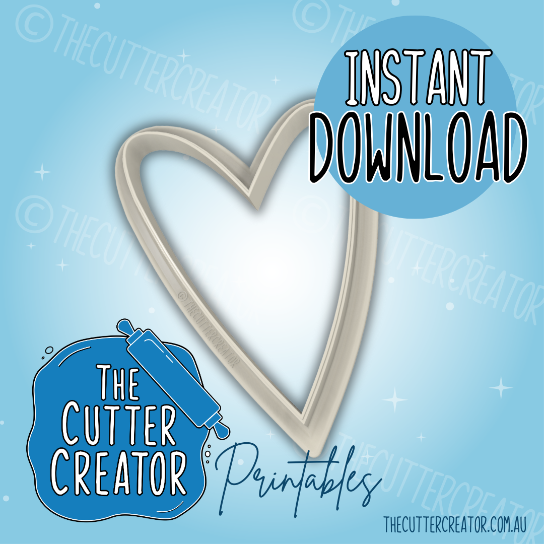 Funky Heart - Cookie Cutter STL File