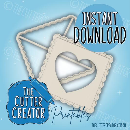 Giant Frilly Square - Cookie Cutter STL File