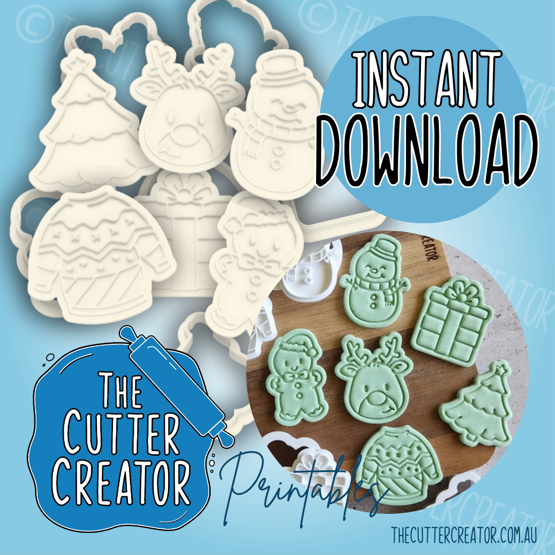 Christmas Minis - Cookie Cutter STL File Bundle