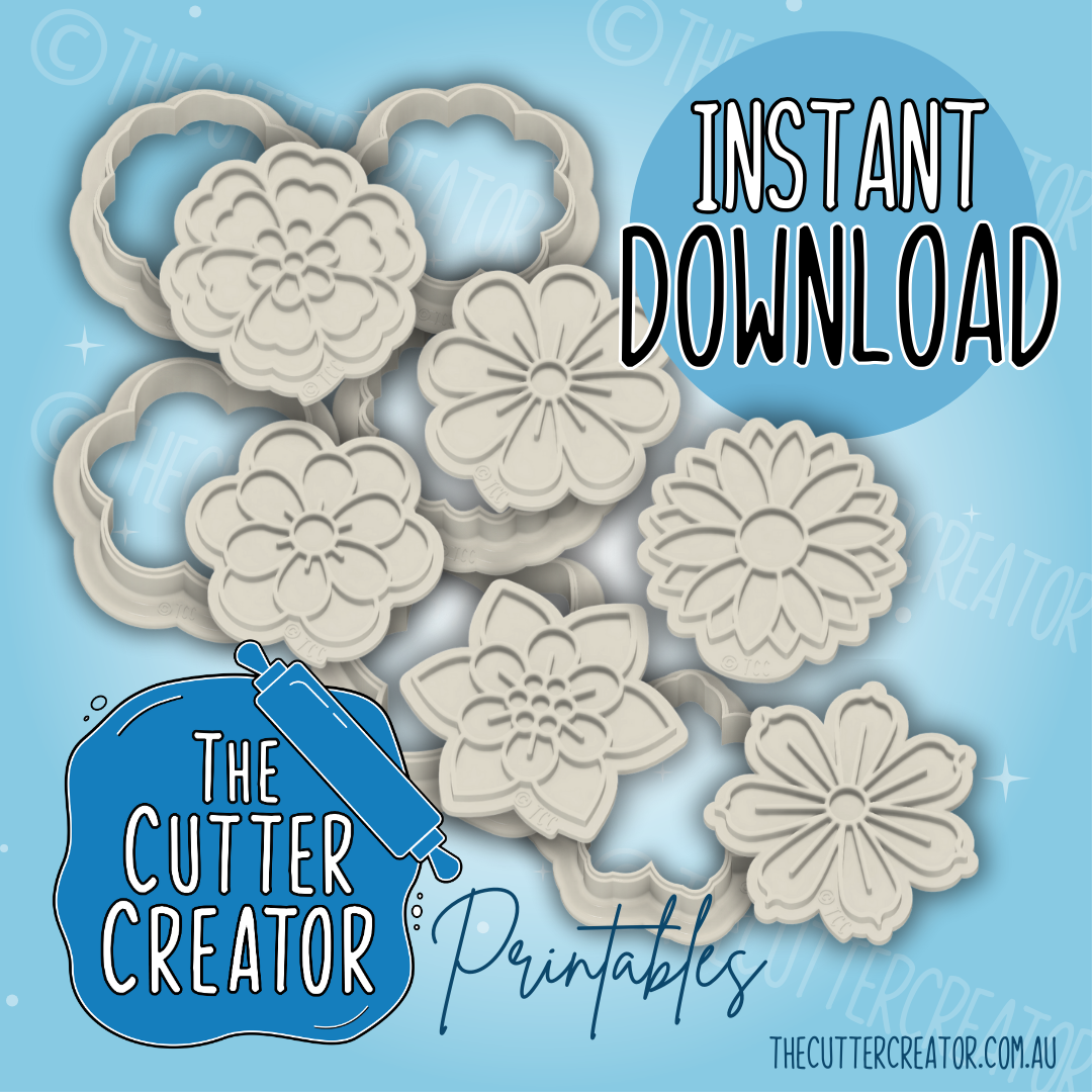 Flower Minis - Cookie Cutter STL File