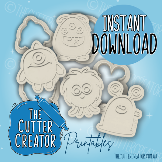 Mini Monsters - Cookie Cutter STL File