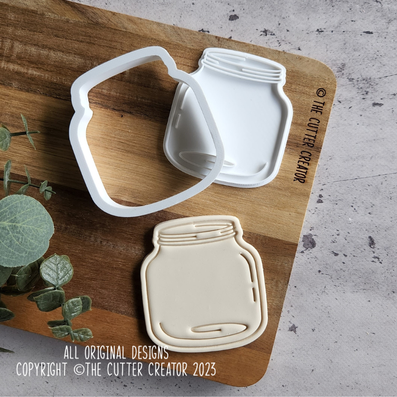 Mason Jar Cutter & Stamp - Impression