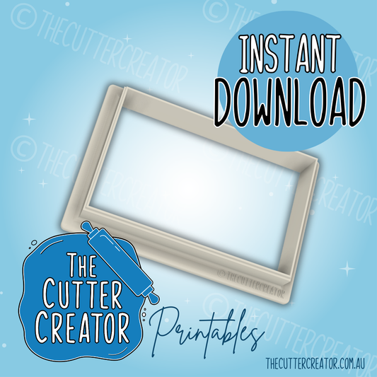 Rectangle - Cookie Cutter STL File