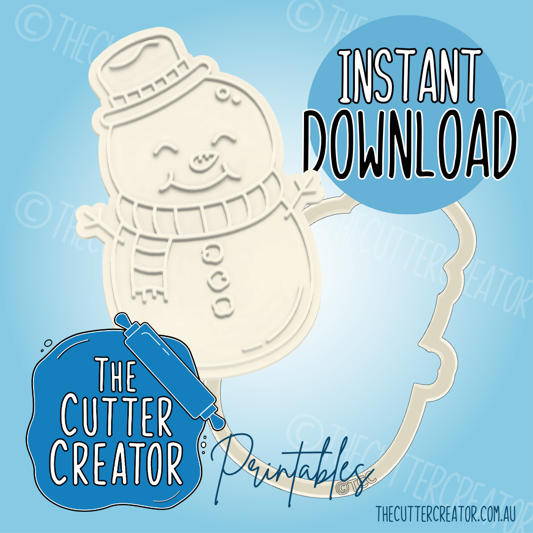 Snowman - Cookie Cutter STL File