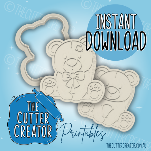 Teddy Bear - Cookie Cutter STL File