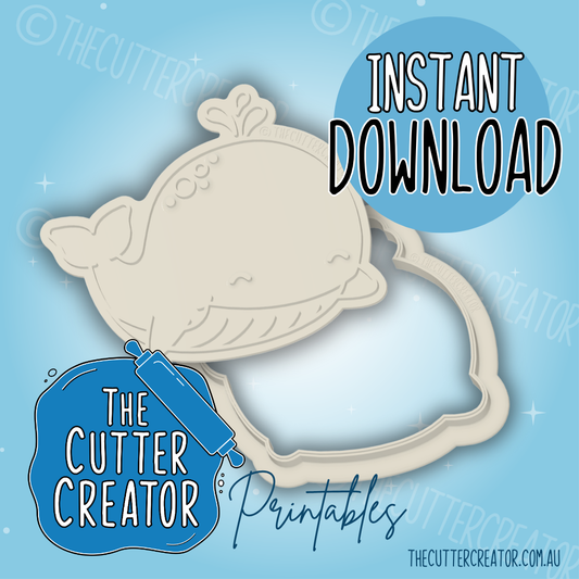 Whale - Cookie Cutter STL File