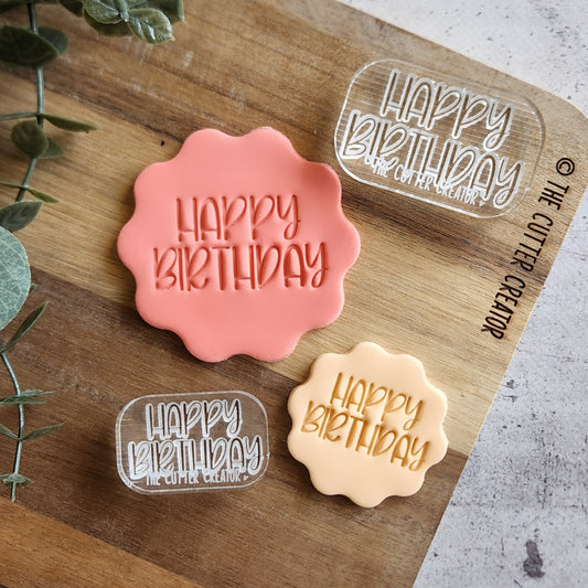 Happy Birthday Stamps (Style 2) - Impression