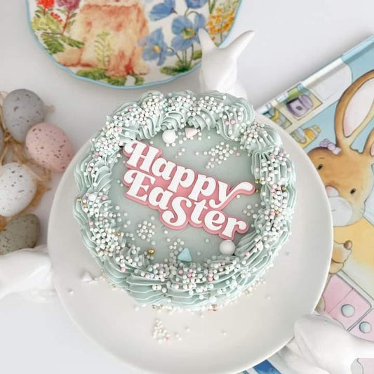 Happy Easter Cake Plaque