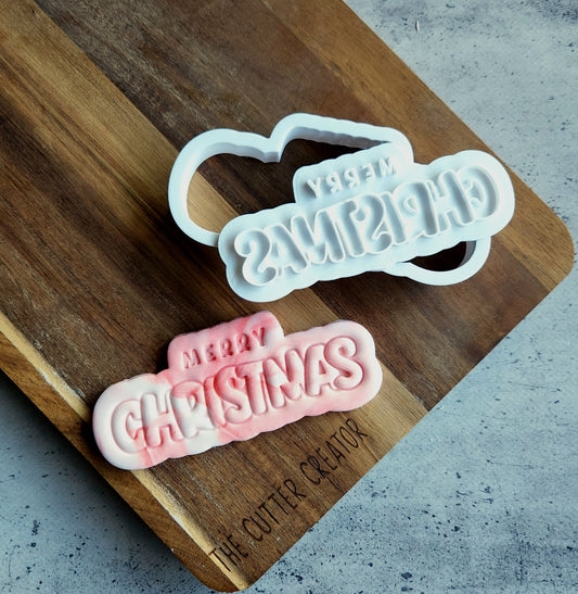 Merry Christmas Cutter & Stamp