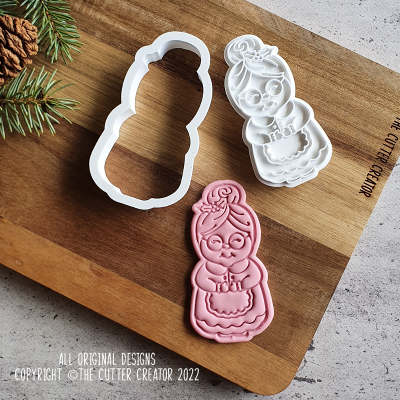 Mrs Claus Cutter & Stamp - Impression