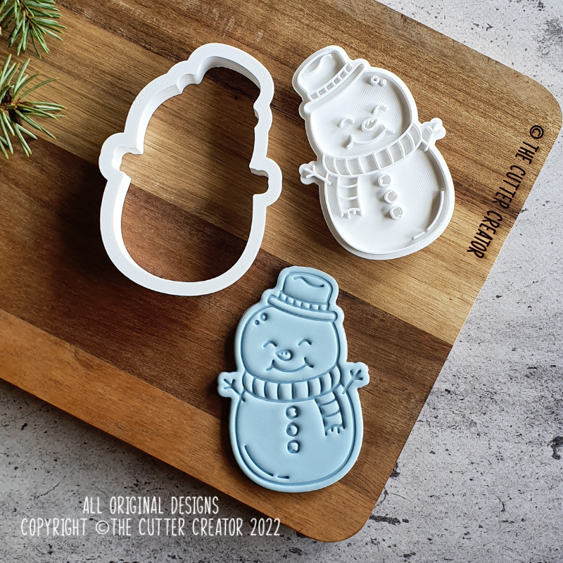 Snowman Cutter & Stamp - Impression